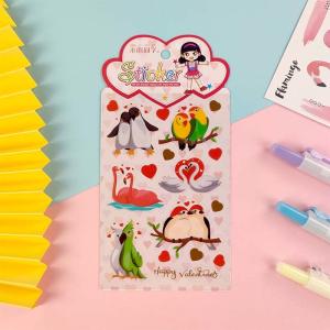 Quality Heat Preservation Cute Bunny Stickers Traceless Clear Vinyl Stickers wholesale