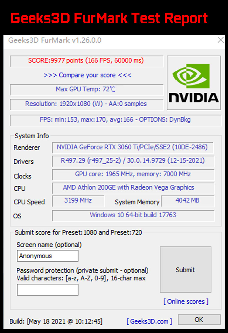 RTX3060TI 8G Gaming Graphics Card GDDR6X PCI Express 4.0 Gaming PC Video Card