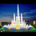 High Spray Dry Floor Fountains RGB Underwater Light