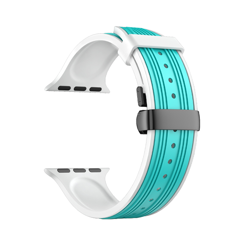 10 Color Options Butterfly Buckle Watch Straps for i Watch Series Ultra 8 7 6 5 4 Se