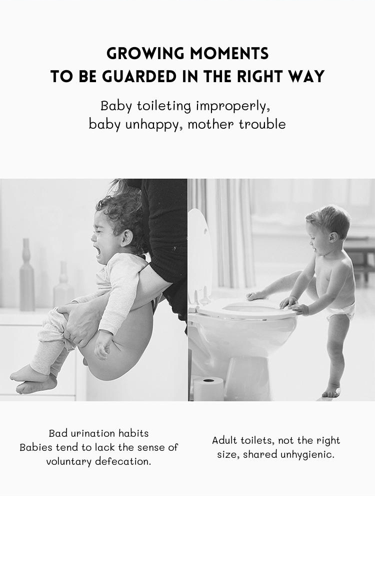 Childrens Simulation White Blue Pink Solid Baby Training Potty with Flushing Sound