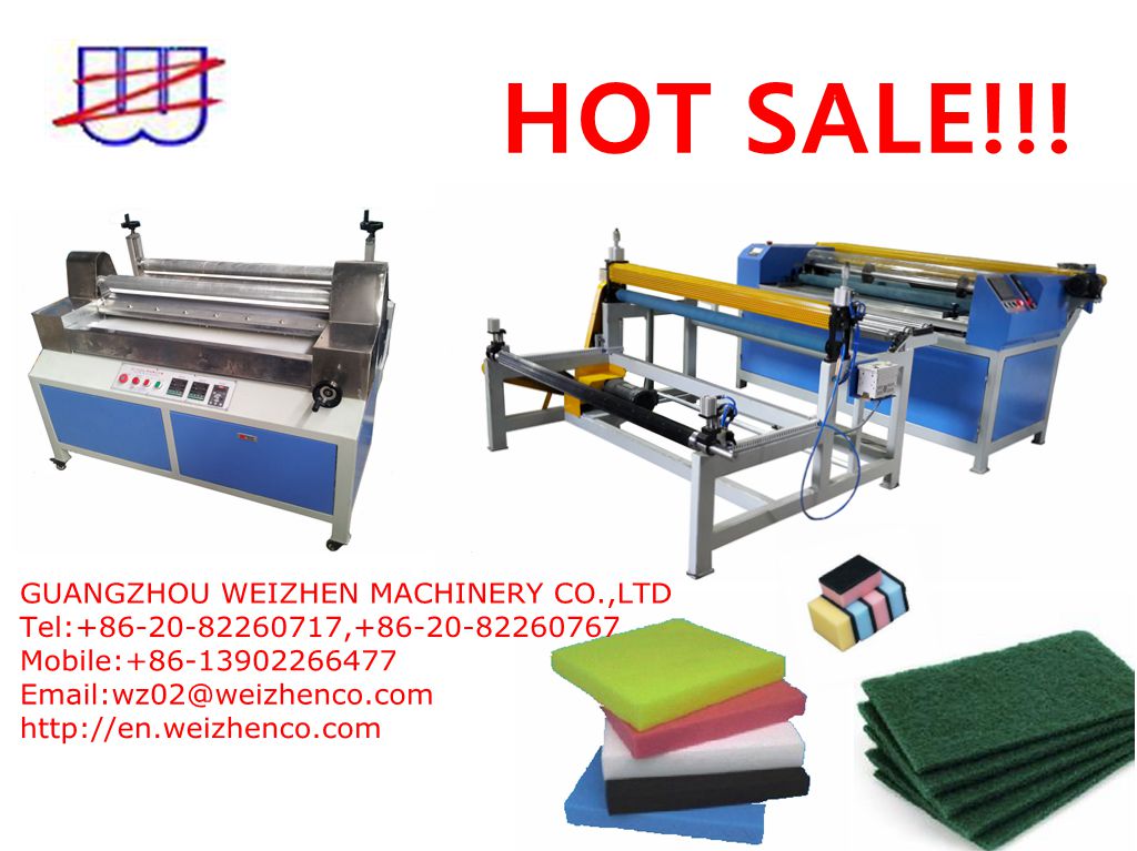AC380/50HZ Voltage Kitchen Sponge Foam Scouring Pad Washer Sponge Making Machine