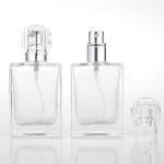 100ml Clear Square Glass Perfume Spray Pump Bottle Painting Lettering