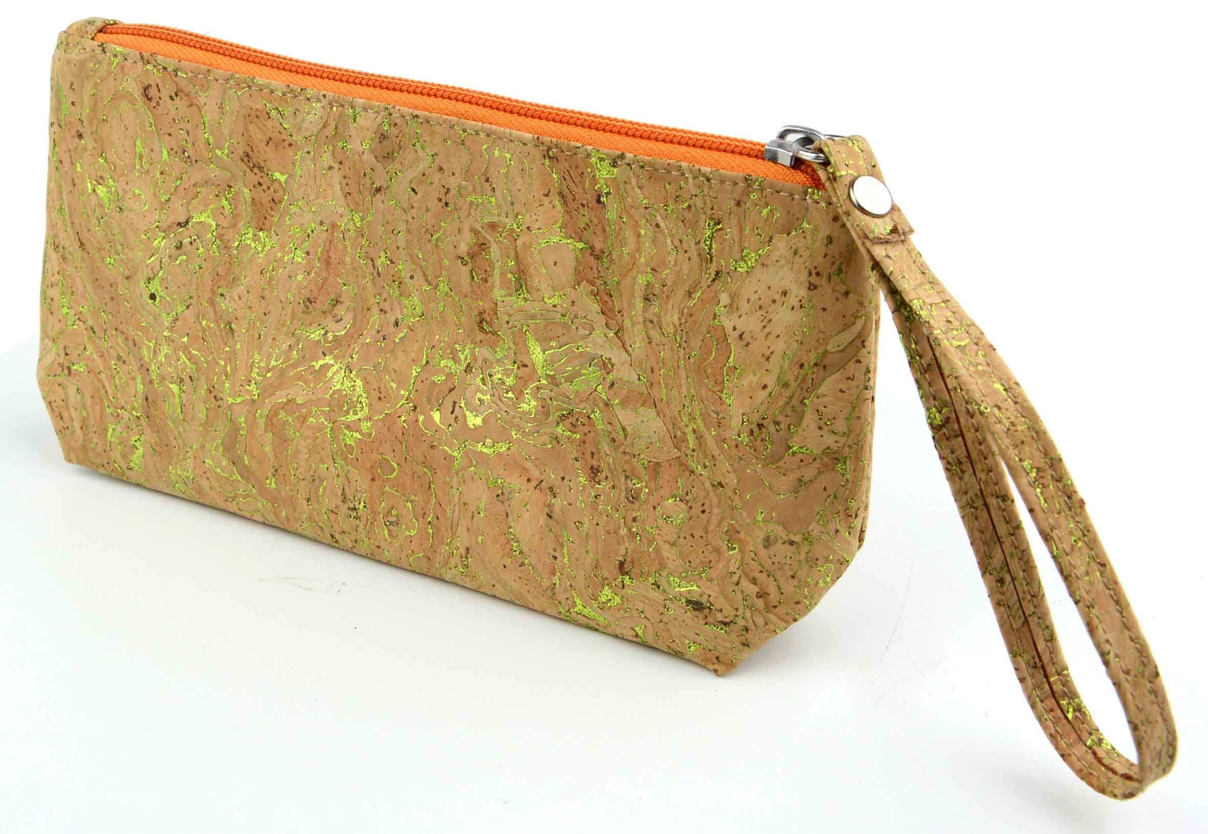 Scratchproof Makeup Cork Fabric Bags Lightweight Cork Toiletry Bag Eco