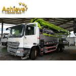 47M Used ZOOMLION Concrete Pump Boom Benz Chassis Concrete Mixer Truck