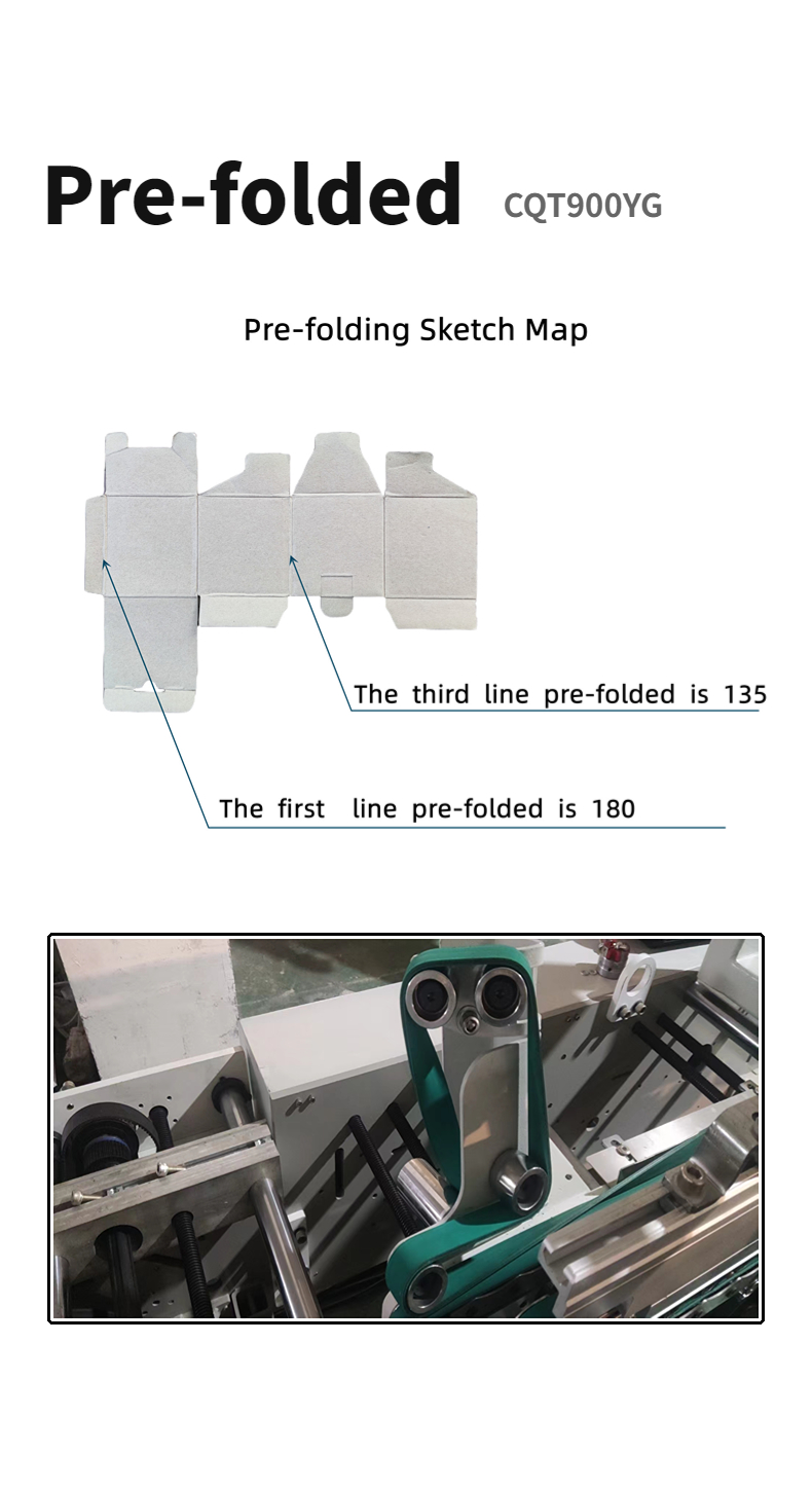 CQT900YG-2 Pre-Folded Bottom Lock Packaging Box Making Machine for High Productivity