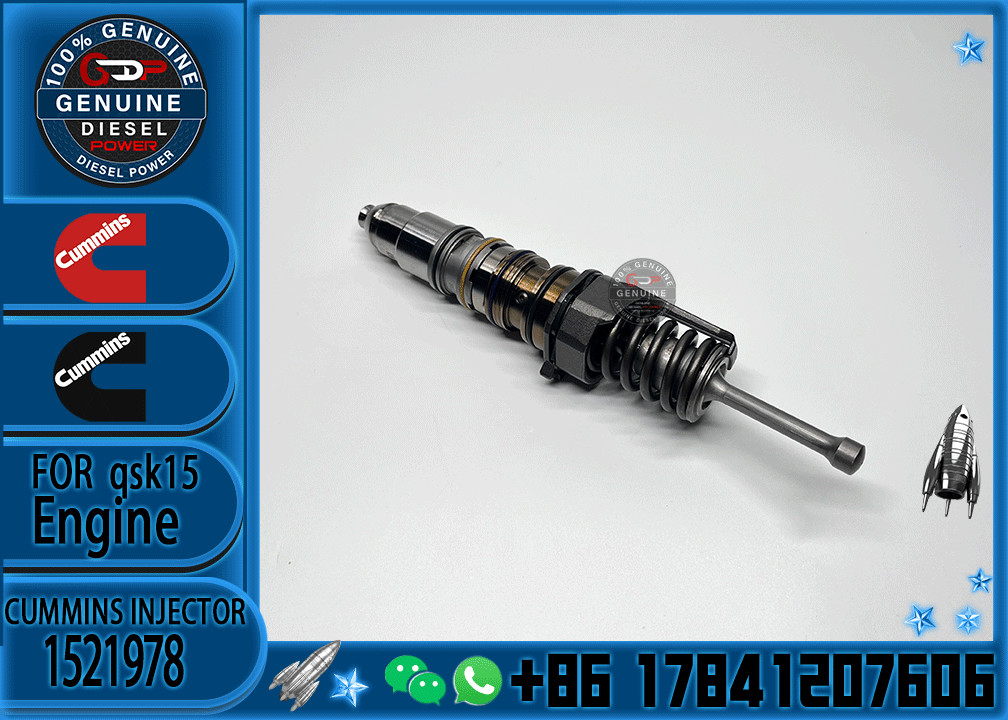 4954646 Genuine Diesel Engine Common Rail QSX15 Fuel Injector 4076963 4903028 570016 1521978