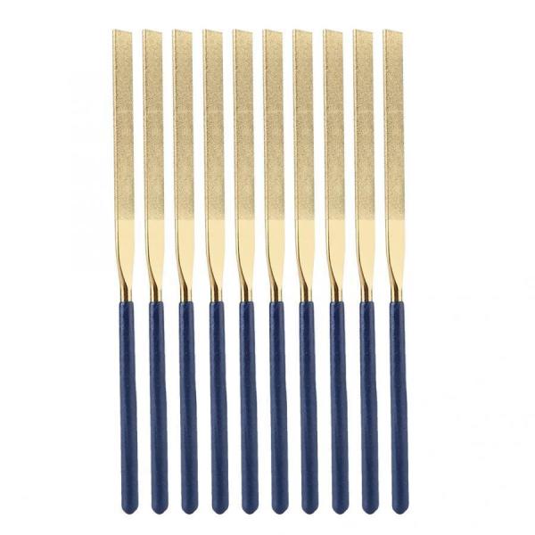 Section Shape Round Needle Files for Metal Jeweler Wood Carving Craft 10 Piece