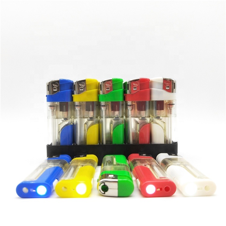 Dy-5810 LED Lamp Cigarette Plastic Gas Electric Lighter
