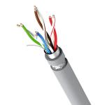 24AWG Bare Copper Gray Cat5e SFTP Cable PVC Jacket For Secure Networking 1000FT
