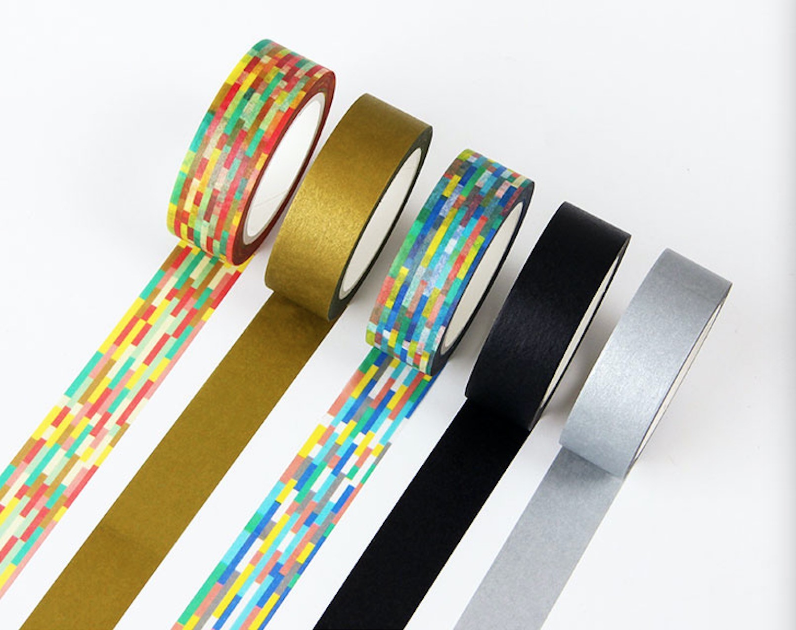 Custom printed decorative colorful washi masking tape, simple color washi tape