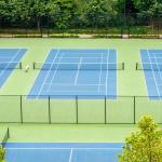 Anti Slip Acrylic Sports Court Green Synthetic Turf Wear Resistant