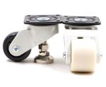 White Conveyor Belt Heavy Duty Nylon Caster Wheels 5cm 150kg
