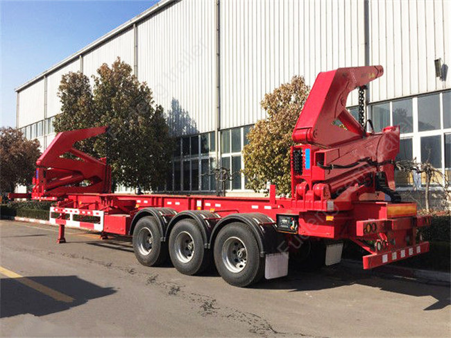 MQH37A 37 Ton Container Side Lifter Trailer Side Loader Truck Trailer 20ft 40ft