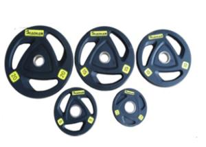 Quality Black Rubber Weight Plates , 2.5kg - 20kg Weight Lifting Plates For Barbell Training wholesale