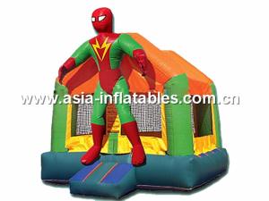 Quality hot sale Superman inflatable combo with slide commercial quality wholesale