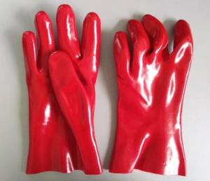 Quality EN388 300mm Oil Proof Pvc Rubber Protective Gloves Chemical Resistant wholesale
