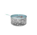 Transparent APET Round Tin Cans For Biscuit Trinket Gift Packing