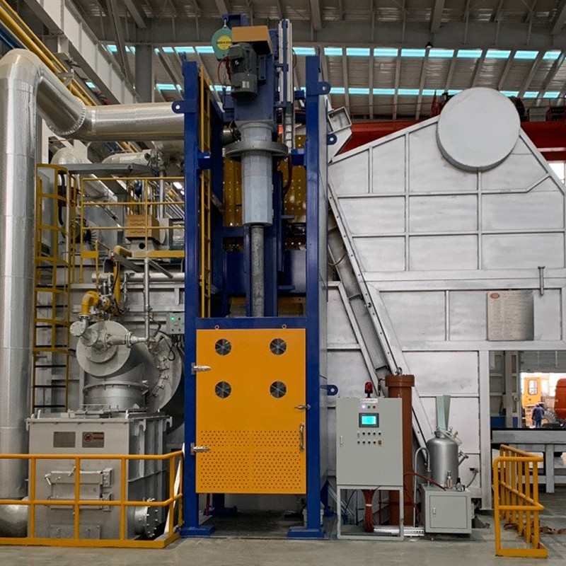In Furnace Aluminium Refining Furnace Side Wall Rotary 0～99min Degassing Time For Aluminium Smelting