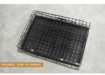 Stainless Steel Foldable Pet Cage Collapsible Metal Pet Crate With Removable