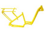 700c City Road Yellow Electric Bike Frame V Brake With Lithium Battery