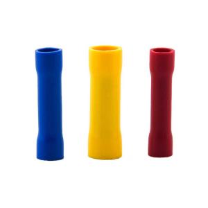 Quality BV Type Pvc Insulated Butt Wire Connector Brass Wire Butt Splice Connectors Tubular wholesale