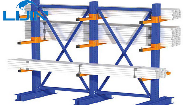 Heavy Duty Cantilever Warehouse Racks , Adjustable Q235B Steel Cantilever Racking