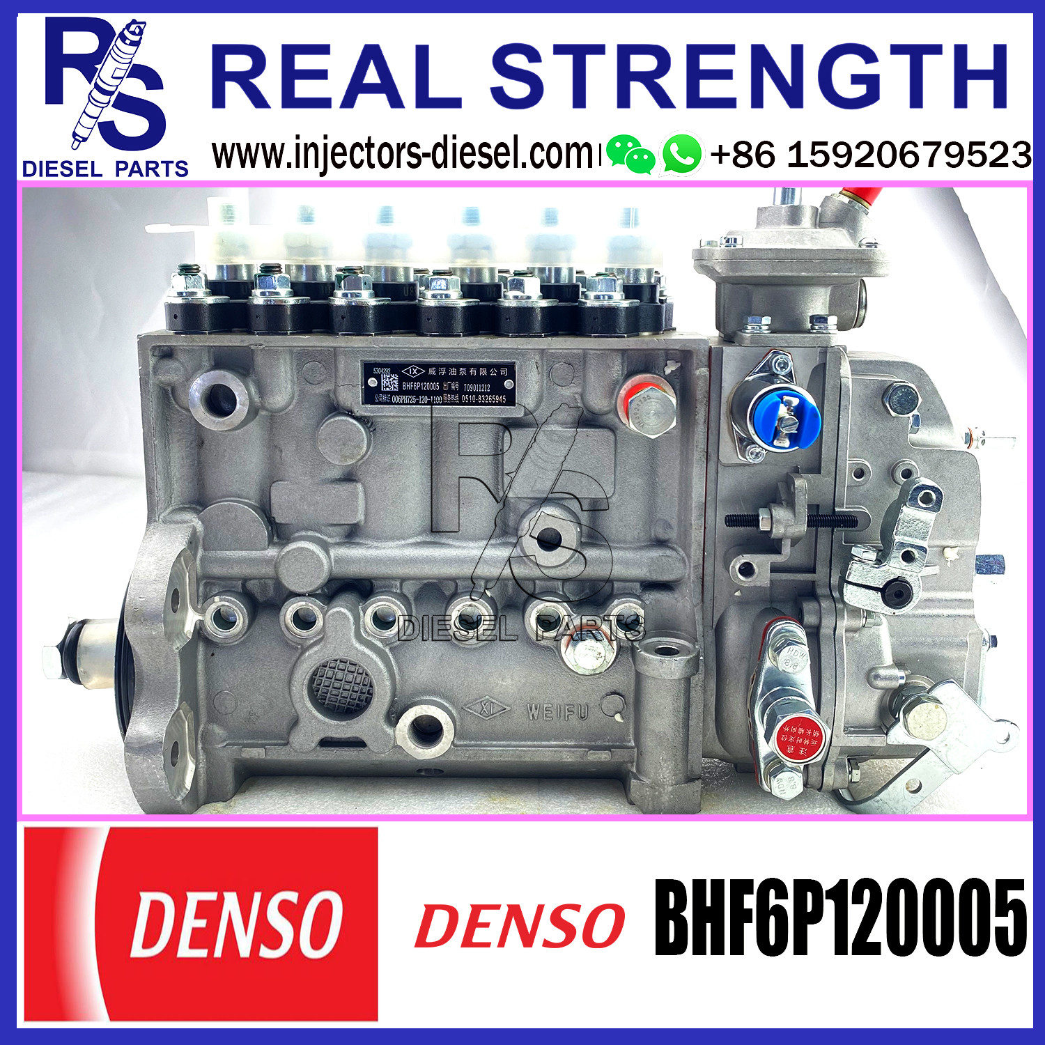 WEIFU Diesel Common Rail Fuel Pump 6P730 006P730P 5266036 BH6P120005 BHF6P120005 For 6BTAA5.9-C205,OEM Orders Accepted
