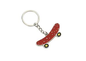 Quality Zinc Alloy Iron Skateboard Key Chain Mini 3.5mm Pantone Cute Souvenir Gift wholesale