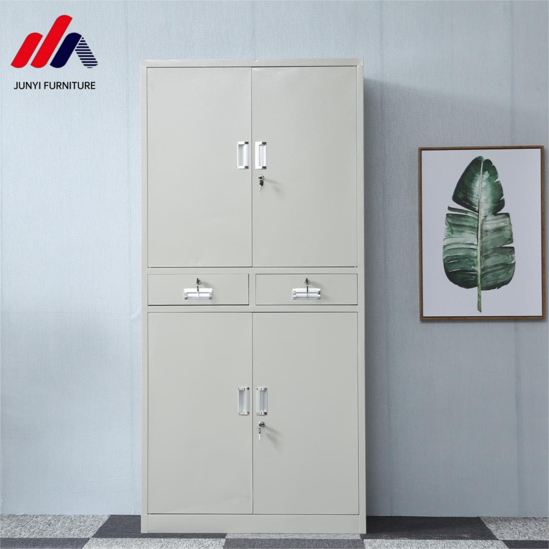 10 Filing Cabinet for Office Metal Cabinet Iron 2 Doors Steel Cupboard File Mesh Cabinet