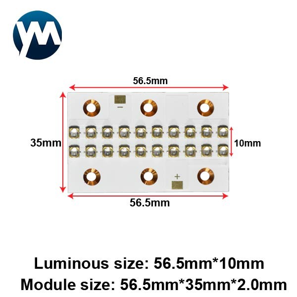 Curing Lamp 60W UV LED Module 365nm 385nm 395nm 405nm High Power Chip