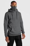 OEM 65% Cotton Streetwear Pullover Hoodies Embroidery With Facemask