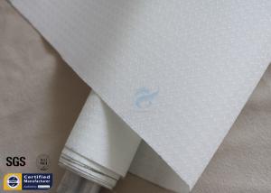 Quality White Silicone Fiberglass Fabric Hot Ashes Protection BBQ Apron 260℃ 0.3MM wholesale