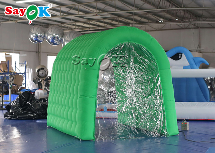 3x2x2.5mH Removeable Green Inflatable Disinfection Channel Isolation Tunnel