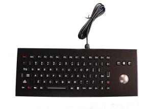 Quality 85 Keys IP65 Desk Top Metal Industrial Keyboard With Trackball Customized Layout wholesale