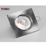 Fixed Die Casting Aluminum Downlight , Square LED Recessed Downlight Fixtures