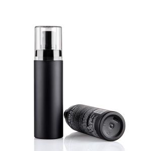 Quality 60ml Matte Finish Black Plastic Cosmetic Bottle with Makeup Sprayer Set wholesale