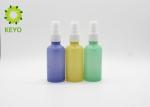 30ml 60ml Glass Mist Spray Bottle Cylindrical Shape For Face Skin Care Products