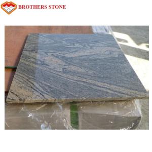 Quality Black Veins China Juparana Grey Granite Garden Slabs Acid Resistance wholesale