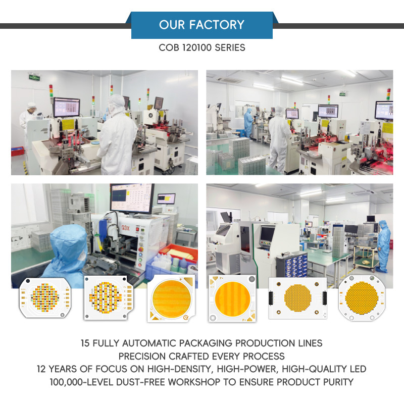 High Power COB LED Chip 1200W Bi color 2800k 6500k LED COB Chip for Photographic Lamp