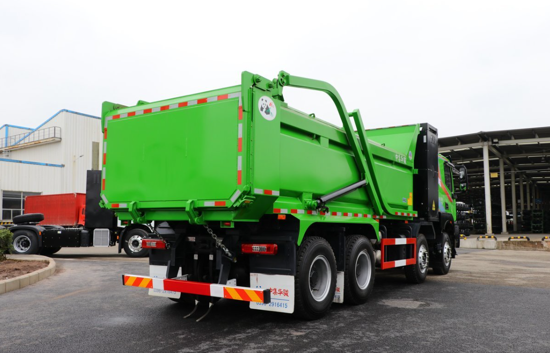 2023 SAIC Hongyan H6 Electric Tipper Truck EV Mining Transportation Heavy Truck Rear Camera 360° Drive type 8X4 Chinese