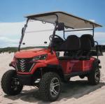 6 Seat High Speed Steel Golf Cart Customizable Color Off-Road Tires 5kw
