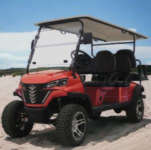 Quality 6 Seater Electric Golf Buggy Long Range 12 Inch Tire Club Golf Cart Delivery to Your Home wholesale