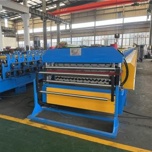 Quality 11KW Double Layer Panel Roll Forming Machine Corrguated And Roofing 0.8mm wholesale