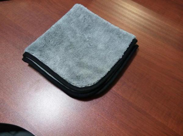 Gray grey color microfiber microfibre car cleaning detailing towels/cloth with