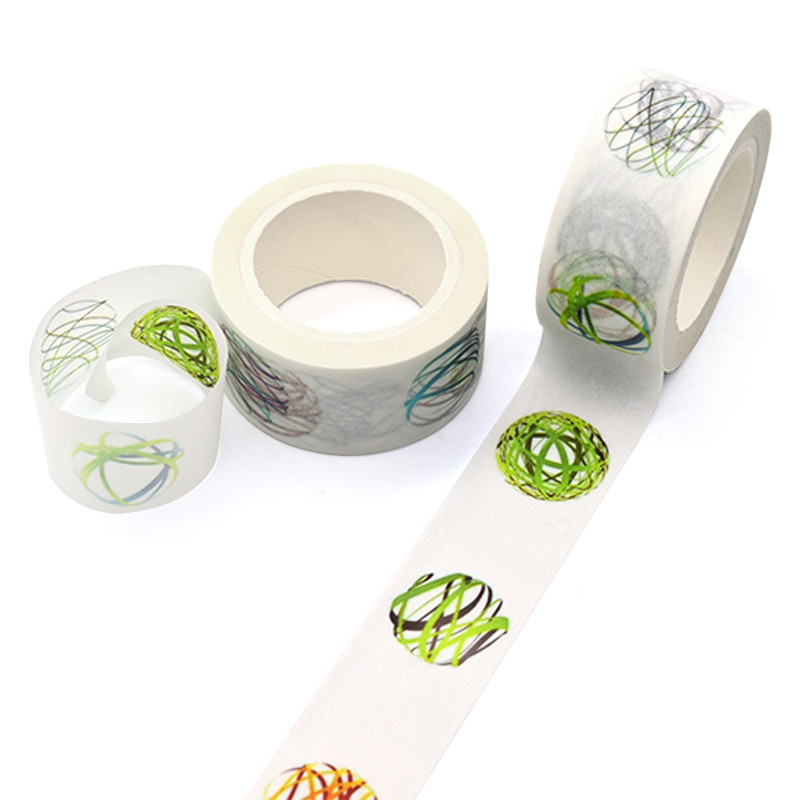 Colored Gold Foil Sticky Washi Tape Waterproof For Memory Album Decor