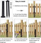 14 Ga Steel Fence Post Repair Stakes for Repairing Damaged Fence Posts and Gates