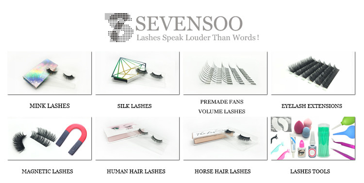 Black Color Natural Looking Mink Eyelashes 8 - 27mm Length For Beauty Salon