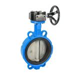 D371X-16Q Turbine Butterfly Valve Ductile Iron Worm Gear Wafer Soft Seal