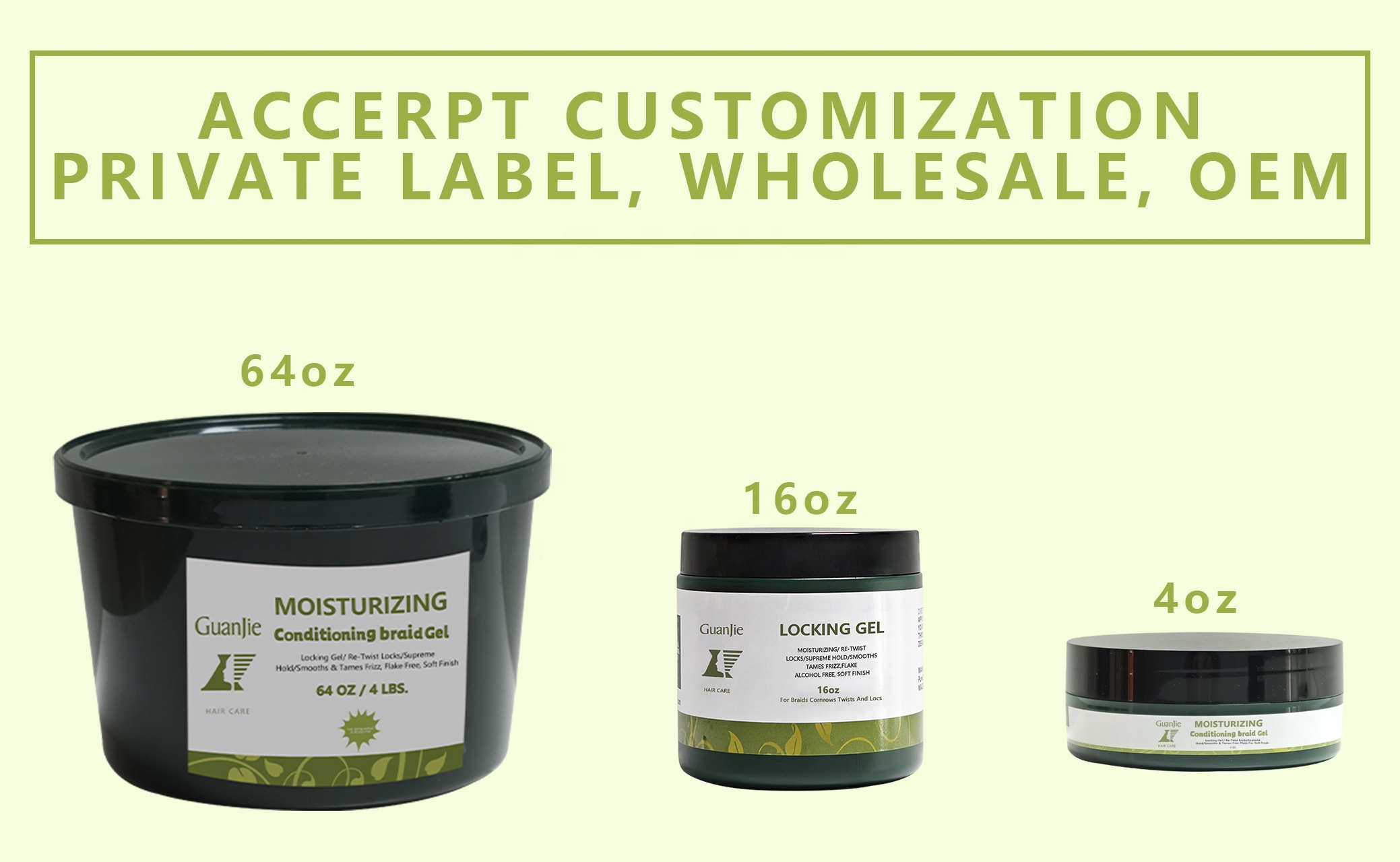 Custom Logo Hair Gel Strong Hold Styling Edge for All Ages No Flake Braid Conditioning
